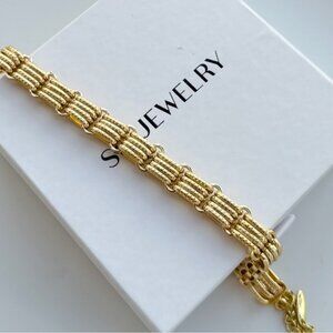 Chain Bracelet 14k Gold Plated Luxury Design